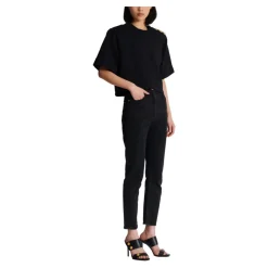T-Shirts^Balmain Sweatshirt med knapper Sort