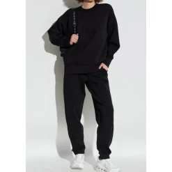 Sweatshirts|Striktrøjer & Sweatere^Anine Bing Sweatshirt med logo Sort