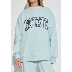 Sweatshirts<ROTATE Birger Christensen Sweatshirt med logo Blå