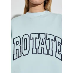 Sweatshirts<ROTATE Birger Christensen Sweatshirt med logo Blå