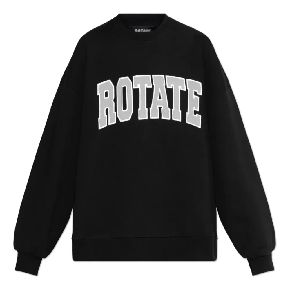 Sweatshirts|Striktrøjer & Sweatere<ROTATE Birger Christensen Sweatshirt med logo Sort