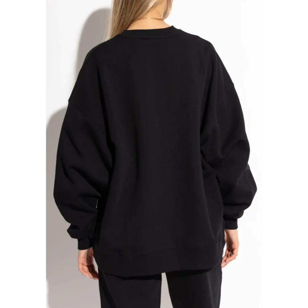 Sweatshirts|Striktrøjer & Sweatere<ROTATE Birger Christensen Sweatshirt med logo Sort
