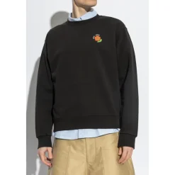 Sweatshirts<Kenzo Sweatshirt med trykt logo Sort