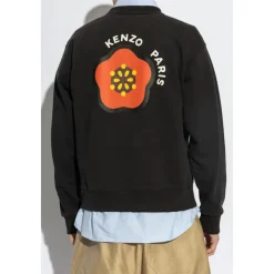 Sweatshirts<Kenzo Sweatshirt med trykt logo Sort
