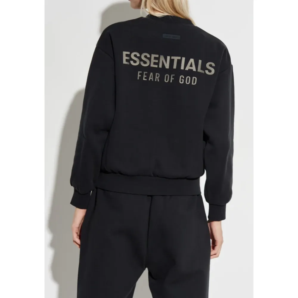 Sweatshirts<Fear Of God Sweatshirt med trykt logo Sort