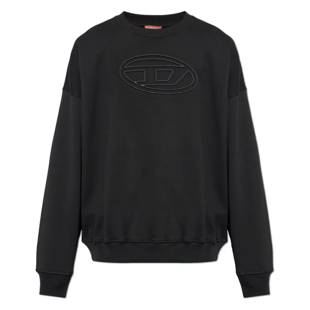 Sweatshirts^Diesel Sweatshirt S-MART-BIGOVAL Sort