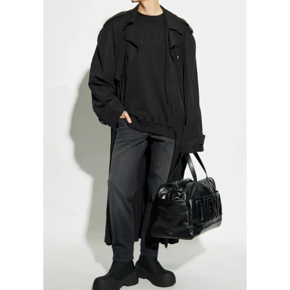 Sweatshirts^Diesel Sweatshirt S-MART-BIGOVAL Sort