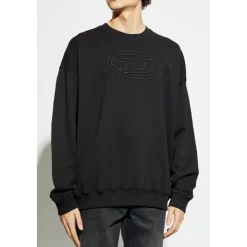 Sweatshirts^Diesel Sweatshirt S-MART-BIGOVAL Sort