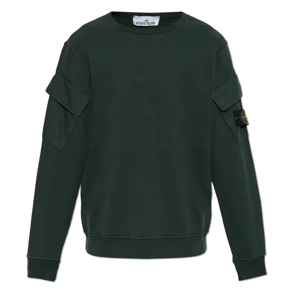 Sweatshirts<Stone Island Sweatshirts & Hoodies Grøn