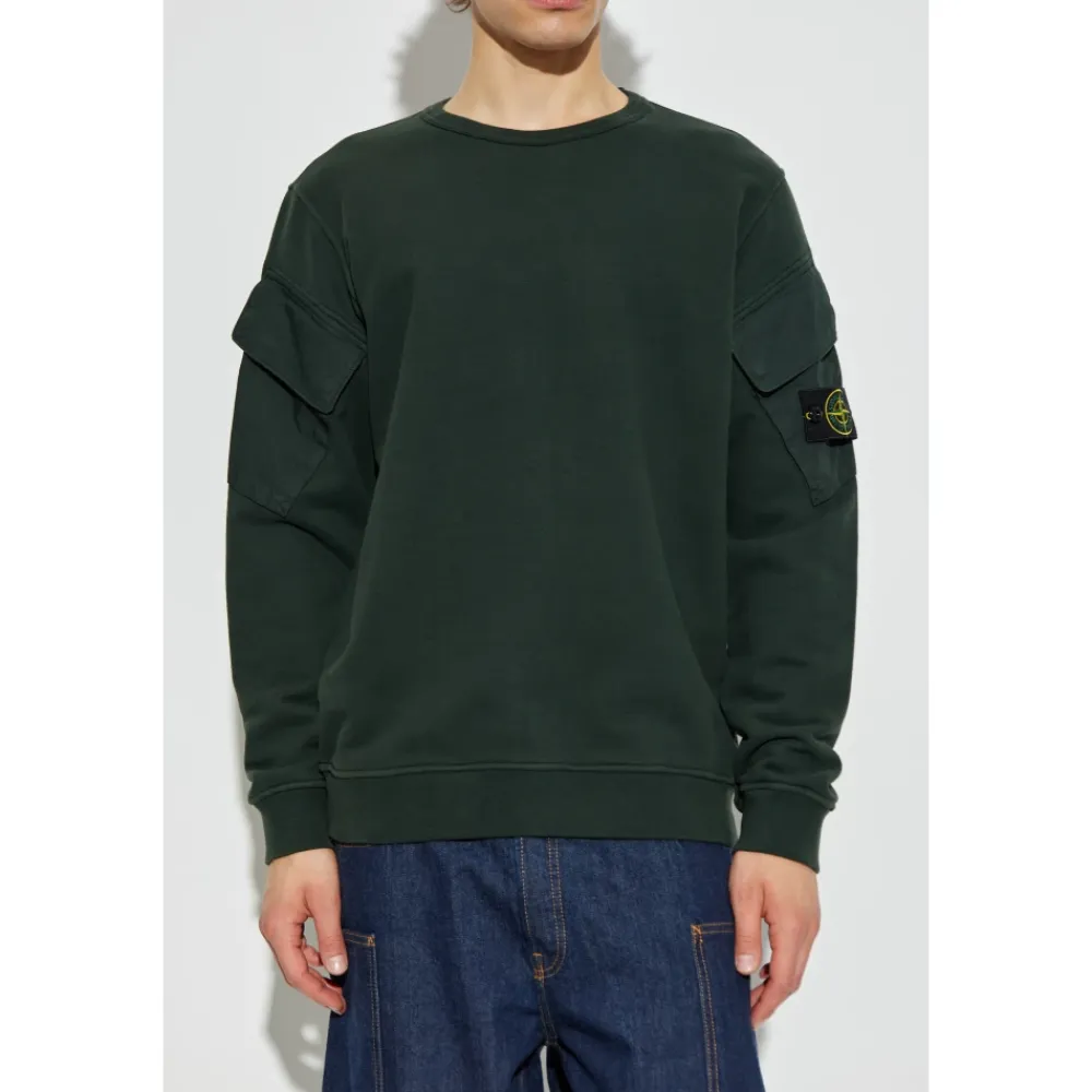 Sweatshirts<Stone Island Sweatshirts & Hoodies Grøn