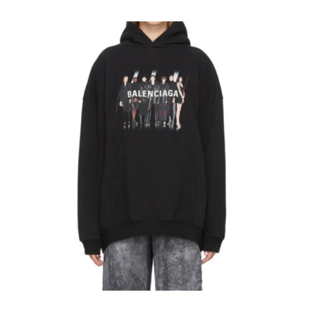 Trøjer<Balenciaga Sweatshirts & Hoodies Sort