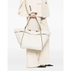 Indkøbstasker<Tod's T Timeless Medium Shopping Bag Hvid