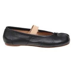 Ballerina Sko^Maison Margiela Tabi Elastic Band Ballerina Sort