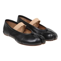 Ballerina Sko^Maison Margiela Tabi Elastic Band Ballerina Sort