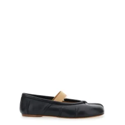 Ballerina Sko^Maison Margiela Tabi Elastic Band Ballerina Sort