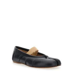 Ballerina Sko^Maison Margiela Tabi Elastic Band Ballerina Sort