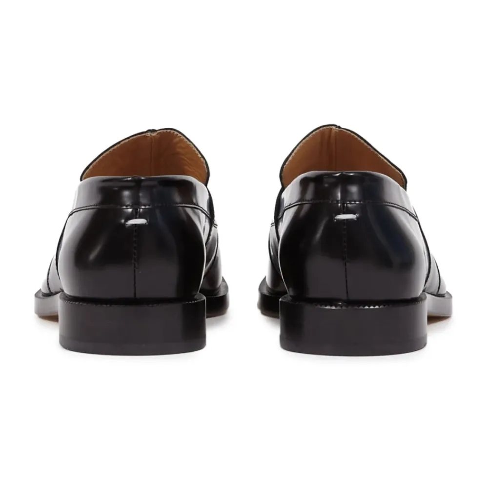 Loafers<Maison Margiela Tabi Mokkasin Lædersko Sort