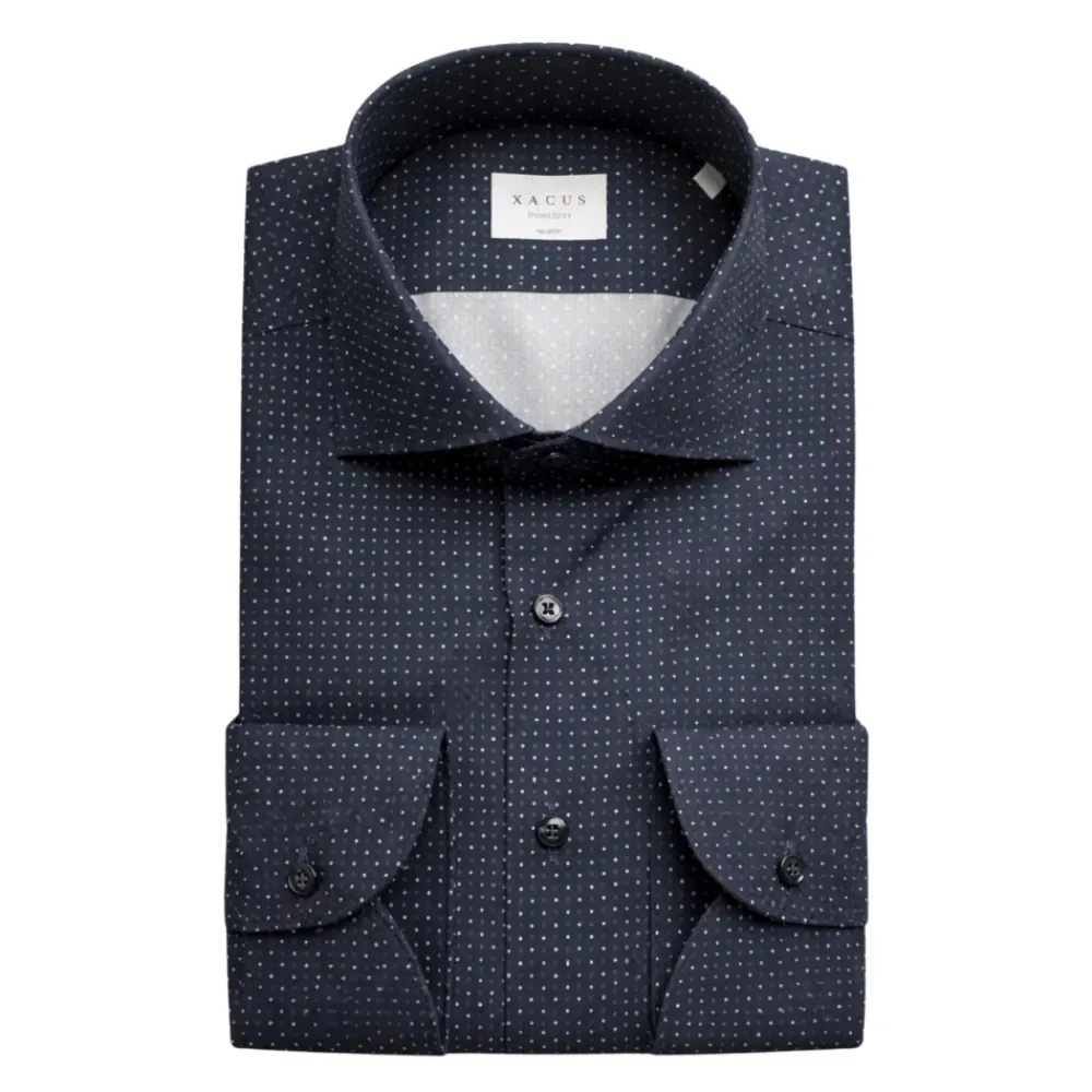 Skjorter^Xacus Tailor Fit Skjorte Blå