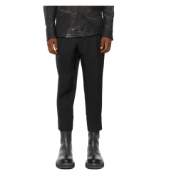 Bukser^SAPIO Tailored Cropped Trousers Sort