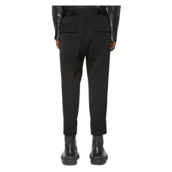 Bukser^SAPIO Tailored Cropped Trousers Sort
