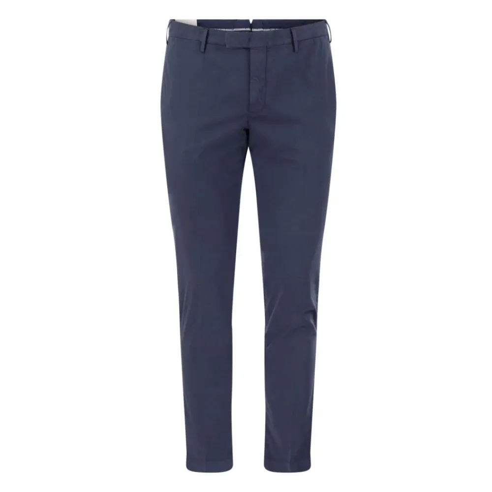 Bukser<PT01 Tailored Fit Cotton Chinos Blå