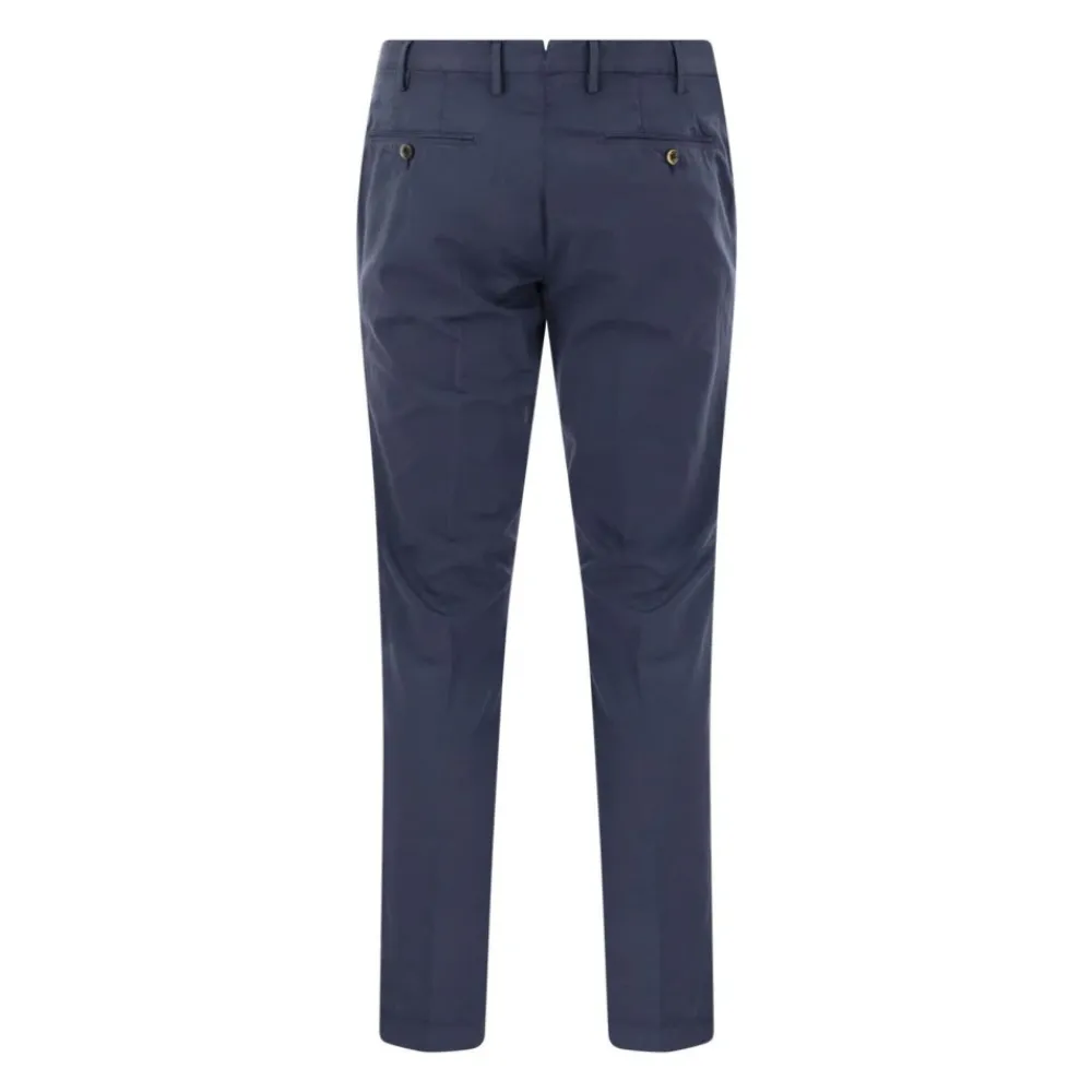 Bukser<PT01 Tailored Fit Cotton Chinos Blå
