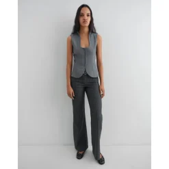 Bukser<Gimaguas Tailored Nicole Trousers Grå