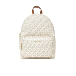 Rygsække<Michael Kors Tanner Medium Signature Logo Rygsæk Beige