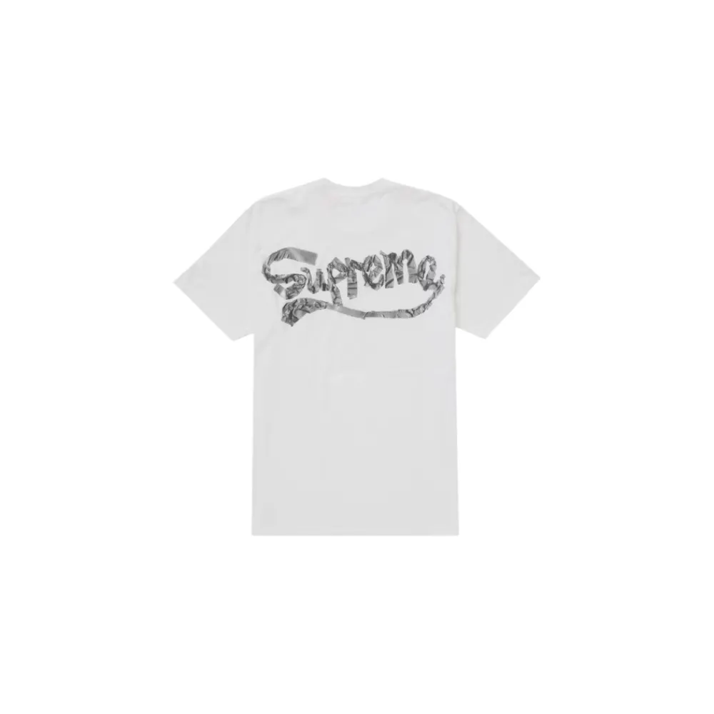 T-Shirts<Supreme Tape Tee Hvid
