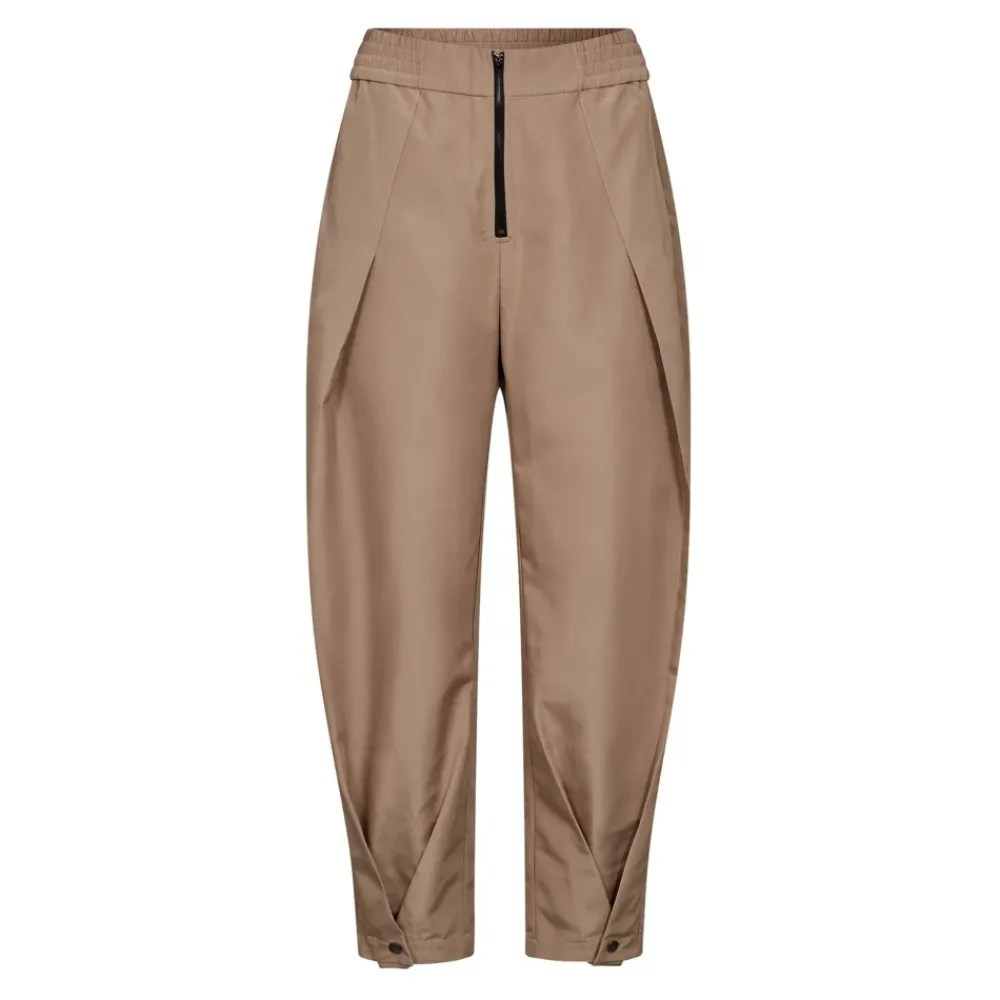 Bukser^Co'Couture Tapered Trousers Beige