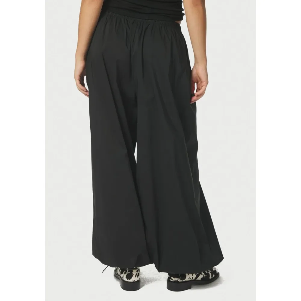 Bukser<Neo Noir Tapered Trousers Sort