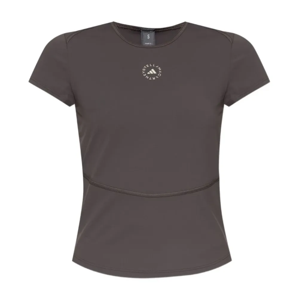 T-Shirts<Adidas by Stella McCartney Taupe Grey Crew Neck T-shirts Brun