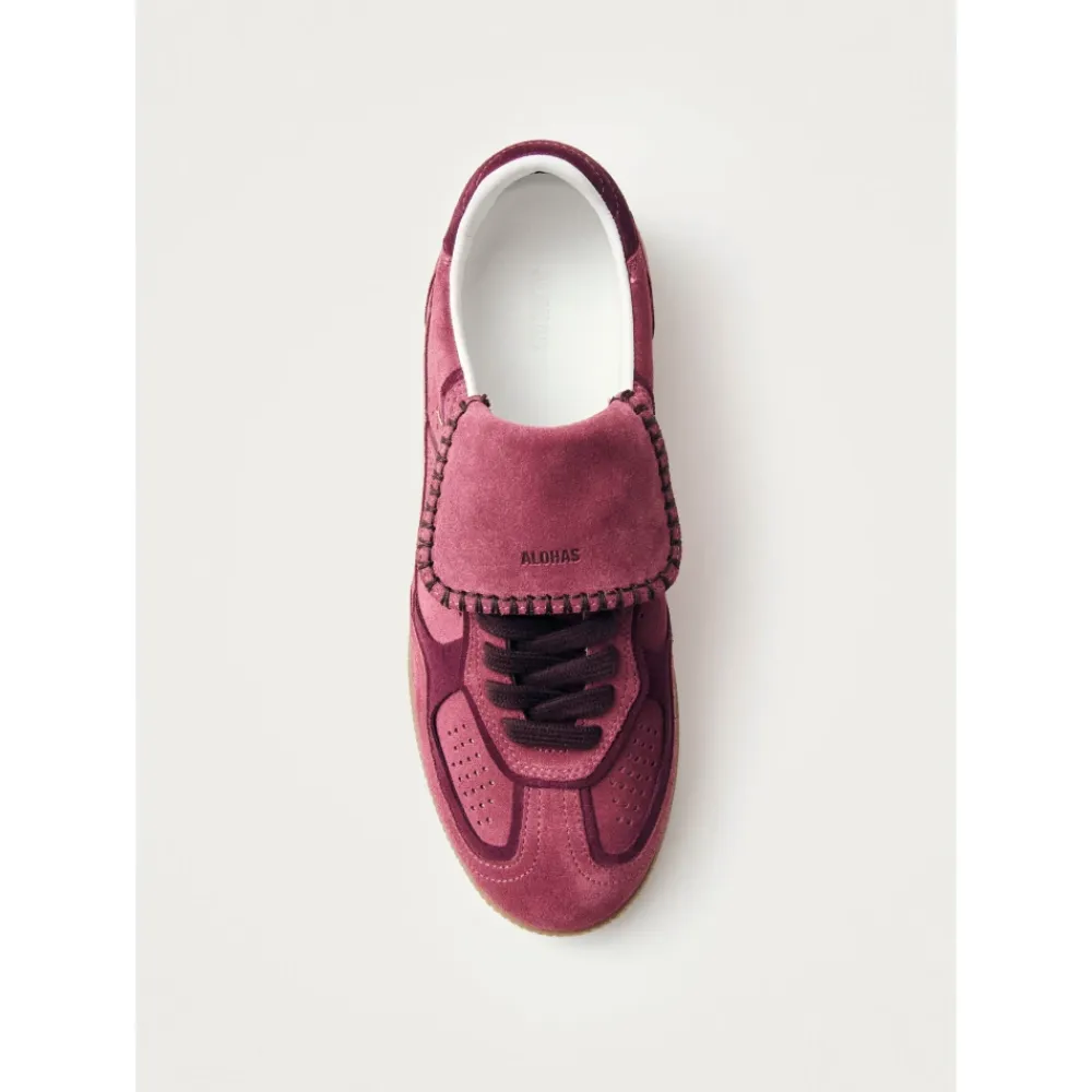 Sneakers^ALOHAS Tb.490 Club Suede Raspberry Læder Sneakers Pink