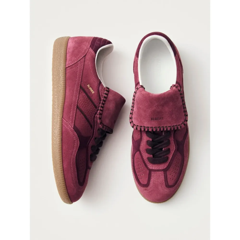Sneakers^ALOHAS Tb.490 Club Suede Raspberry Læder Sneakers Pink