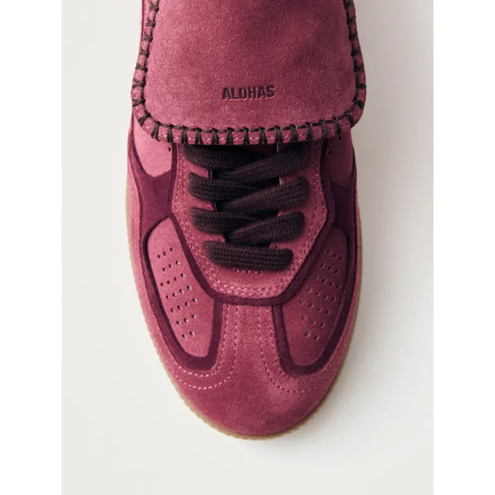 Sneakers^ALOHAS Tb.490 Club Suede Raspberry Læder Sneakers Pink