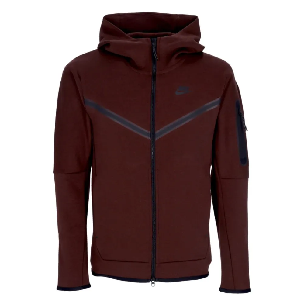 Træningsjakker<Nike Tech Fleece Hoodie Zip Sweatshirt Brun