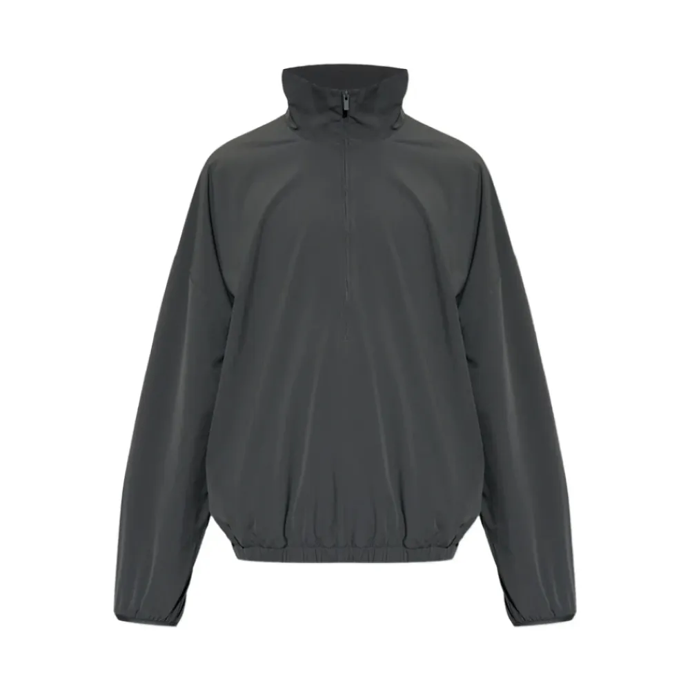 Træningsjakker^Fear Of God Tech Nylon Half Zip Track Jacket Grå