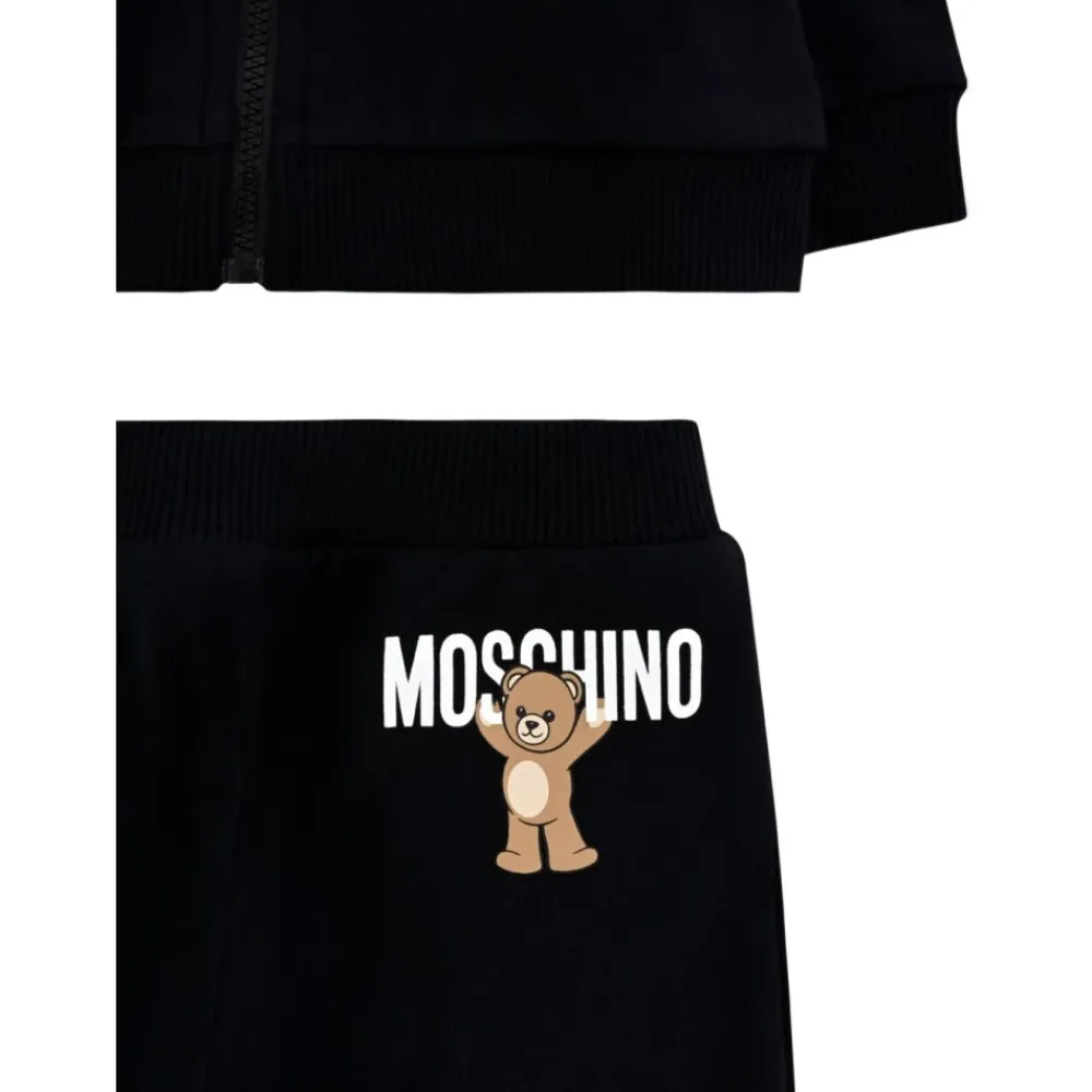 Bodystocking & Sæt^Moschino Teddy Bear Cotton Hoodie Sort