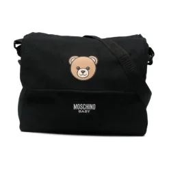 Tasker^Moschino Teddy Bear Printet Skuldertaske Sort