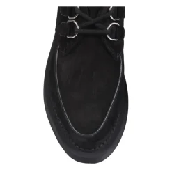 Snøresko^Saint Laurent Teddy Suede Derbies Sort