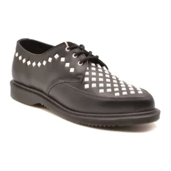 Snøresko^Dr. Martens Tekstprint Brown Derby Sko Sort
