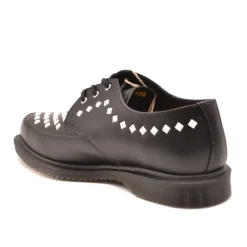 Snøresko^Dr. Martens Tekstprint Brown Derby Sko Sort