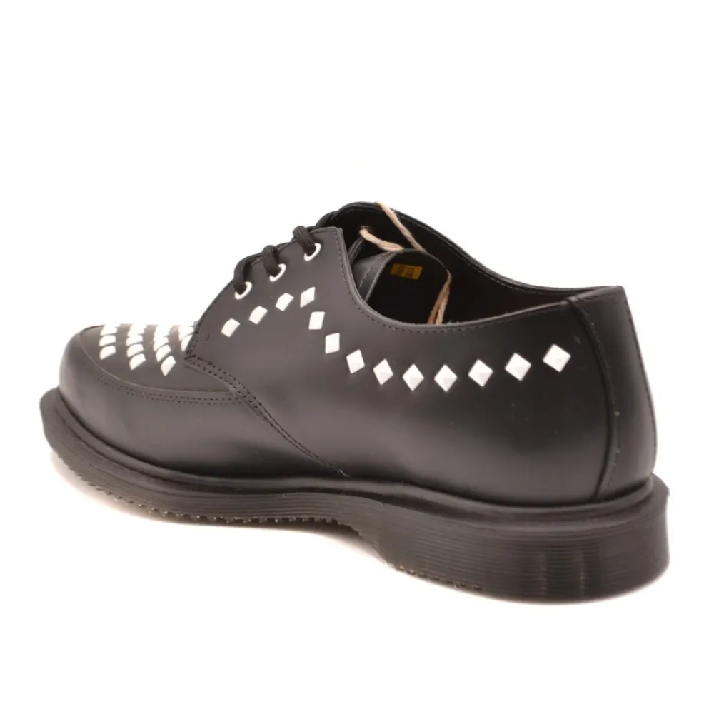 Snøresko^Dr. Martens Tekstprint Brown Derby Sko Sort