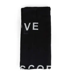 Halstørklæder Og Tørklæder<Rick Owens Temple Printed Cot Scarf Sort