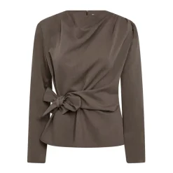 Bluser & Skjorter<Co'Couture TengaCC Plisseret Bluse Brun