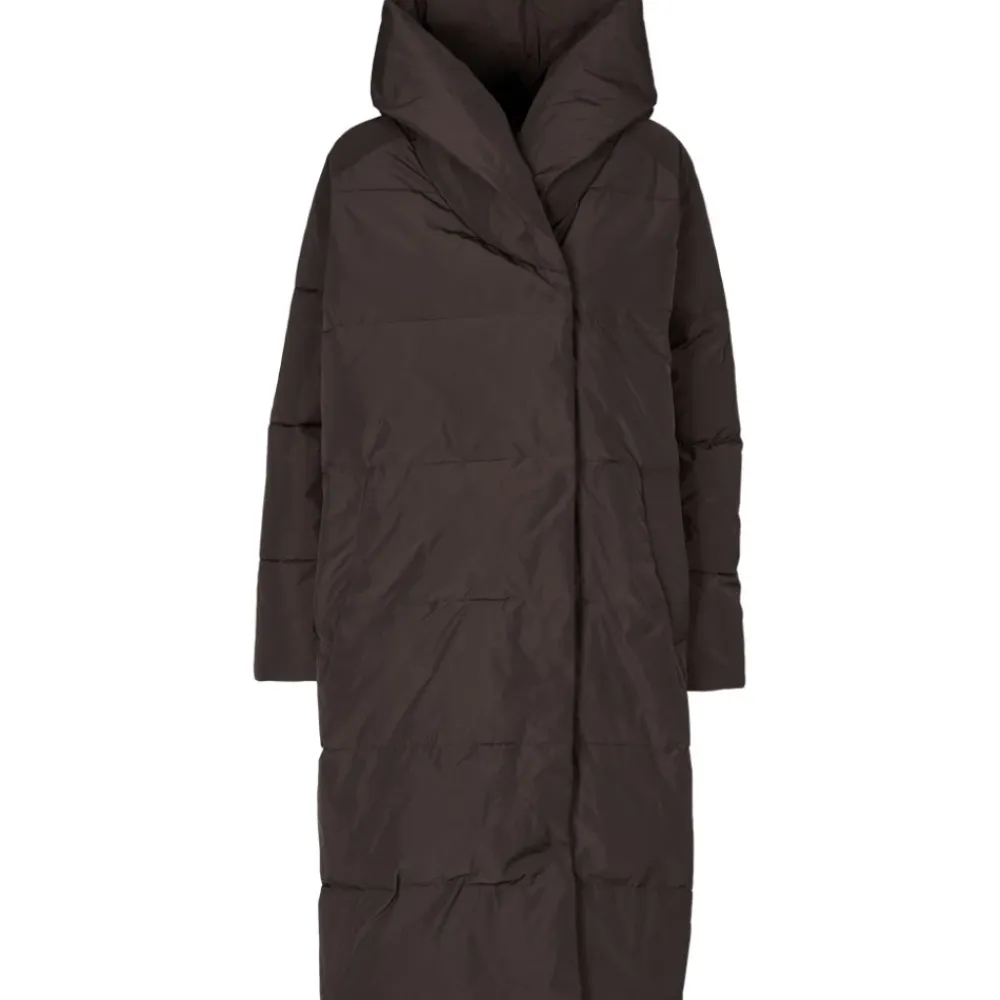 Frakker^Basic Apparel Tenna Shawl Krave Frakke - Chokolade Torte Brun