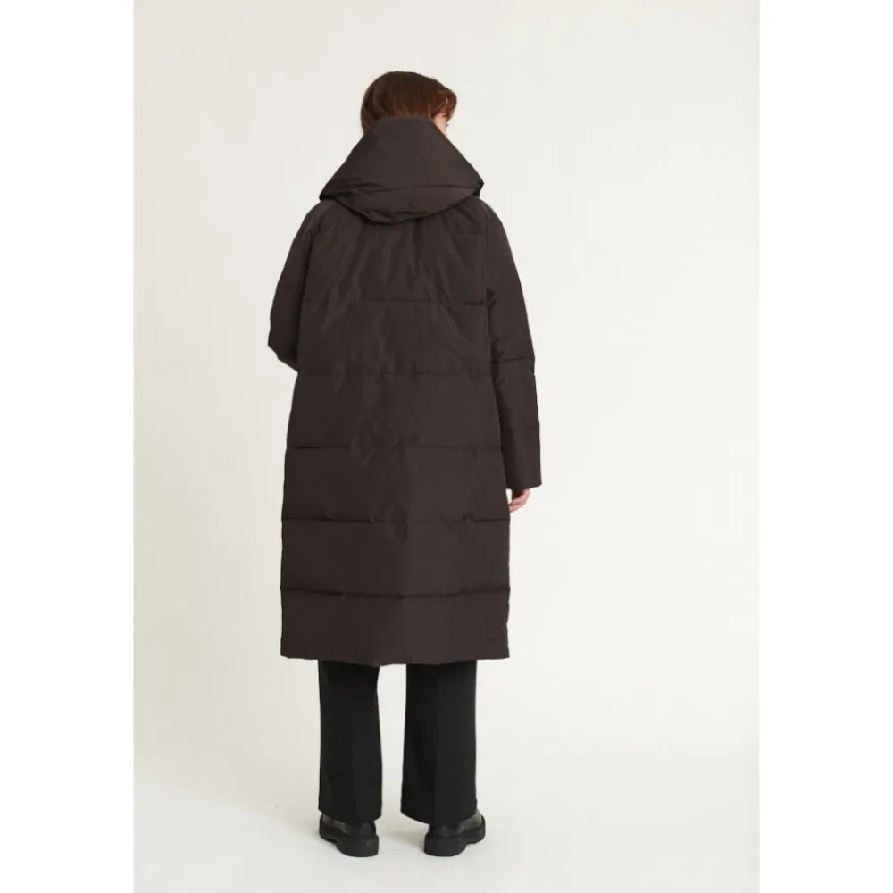 Frakker^Basic Apparel Tenna Shawl Krave Frakke - Chokolade Torte Brun