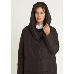 Frakker^Basic Apparel Tenna Shawl Krave Frakke - Chokolade Torte Brun