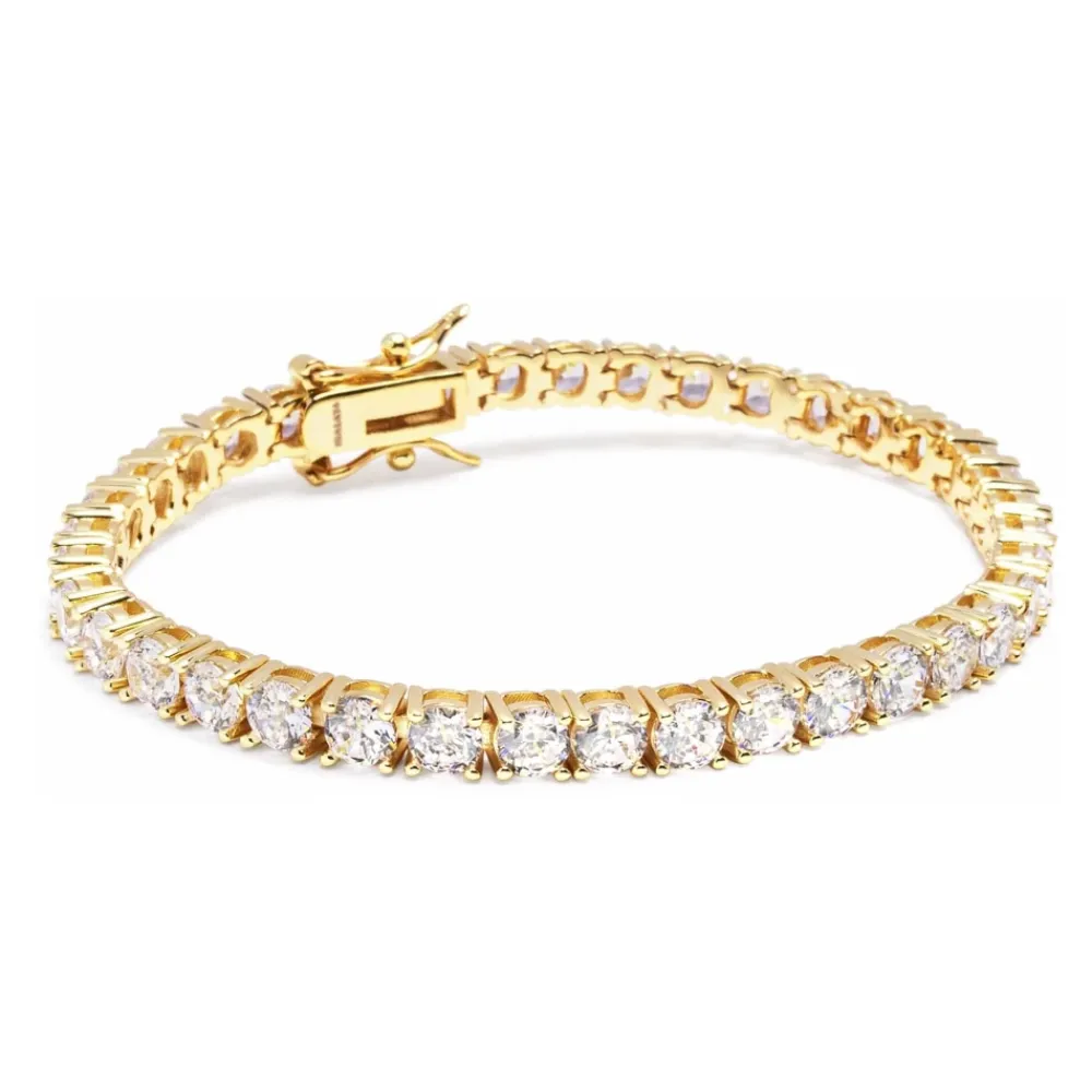 Smykker<Nialaya Tennis Bracelet in Gold Gul