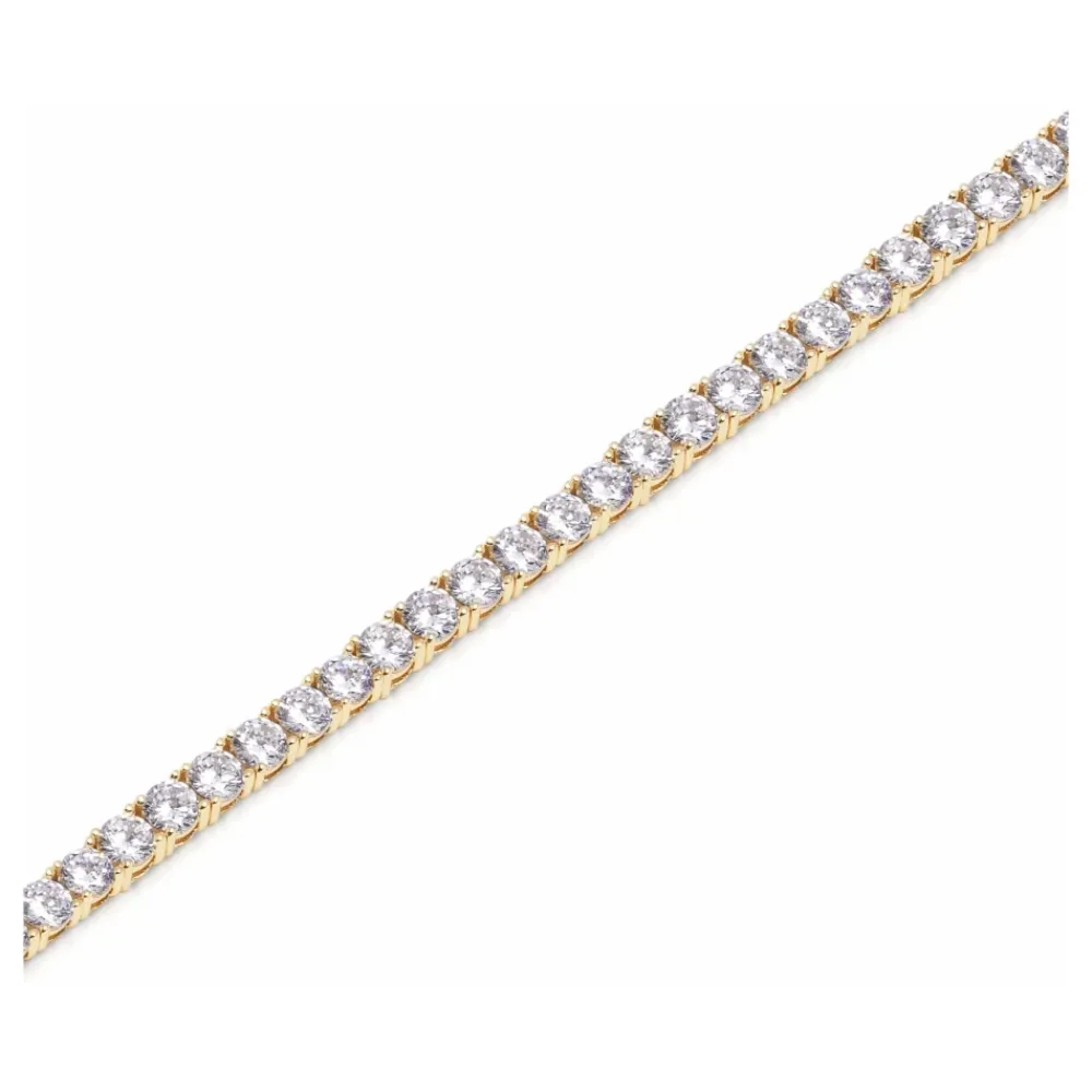 Smykker<Nialaya Tennis Bracelet in Gold Gul